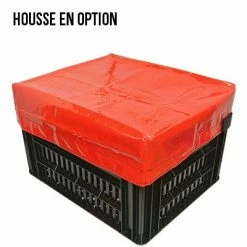 Kerri Caisse PVC Noir Sur Porte Bagage Vélo - Large -Garde-Boue Vélo Soldes caisse pvc noir sur porte bagage velo large full 3