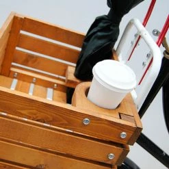 Caisse Vélo En Bois Sur Porte Bagages Avant Two-O -Garde-Boue Vélo Soldes caisse velo en bois sur porte bagages avant two o full 3