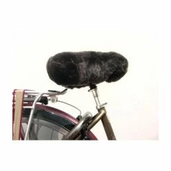 Welo Couvre Selle Pour Vélo Fourrure Véritable Peau De Mouton -Garde-Boue Vélo Soldes couvre selle pour velo fourrure veritable peau de mouton full 4
