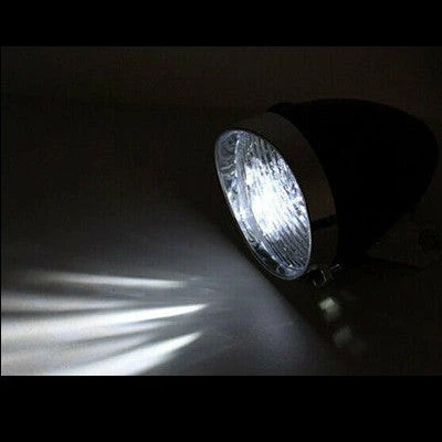 QT Cycle Feu Avant Vélo Vintage Sur Fourche 3 LEDs 4 QT Cycle Feu Avant Vélo Vintage Sur Fourche 3 LEDs – Image 2