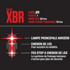 Feu Vélo Arrière Kryptonite Incite XBR 20 Lux -Garde-Boue Vélo Soldes feu velo arriere kryptonite incite xbr 20 lux full 6