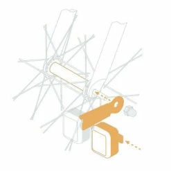 Feux Vélo Sans Piles Sur Moyeu 2 LEDs AMS Light Reelight -Garde-Boue Vélo Soldes feux velo sans piles sur moyeu 2 leds ams light reelight full 5