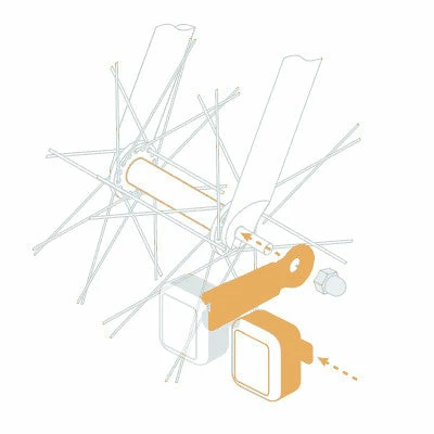 Feux Vélo Sur Moyeu AMS Light + Reelight Avec Condensateur 7 Feux Vélo Sur Moyeu AMS Light + Reelight Avec Condensateur – Image 5