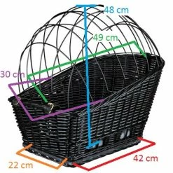 Panier Arrière En Osier Pour Chien Sur Porte Bagage Vélo -Trixie 10 Panier Arrière En Osier Pour Chien Sur Porte Bagage Vélo -Trixie -Garde-Boue Vélo Soldes panier arriere en osier pour chien sur porte bagage velo trixie full 4