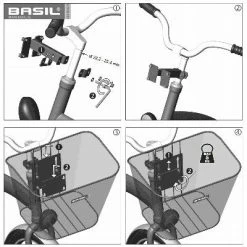Panier Avant Fixe Pour Vélo 22 L Bremen Basil -Garde-Boue Vélo Soldes panier avant fixe pour velo 22 l bremen basil full 6