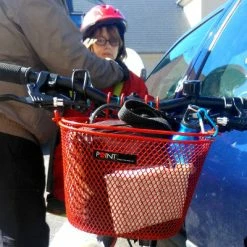 Point Panier Avant Rouge Pour Vélo Enfant -Garde-Boue Vélo Soldes panier avant rouge pour velo enfant full 4