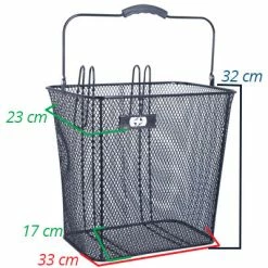 Panier Avec Crochets Sur Porte Bagage Arrière Oxford -Garde-Boue Vélo Soldes panier avec crochets sur porte bagage arriere oxford full 3