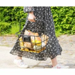 Panier Avant Pour Vélo Avec Socle En Bois Z Front Zefal -Garde-Boue Vélo Soldes panier velo avant bois zefal 5