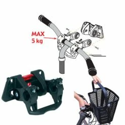 Bellelli Panier Vélo Avant Noir Inoxydable Sur Guidon -Garde-Boue Vélo Soldes panier velo avant noir inoxydable sur guidon full 6