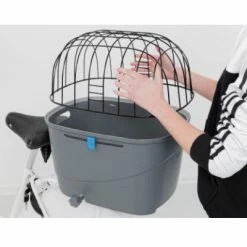 Panier Vélo Chien Amovible Avec Cage Sur Porte-bagages Trixie -Garde-Boue Vélo Soldes panier velo chien amovible avec cage sur porte bagages trixie full 4