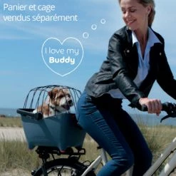 Panier Vélo Pour Chien Bleu Tendance Basil Buddy -Garde-Boue Vélo Soldes panier velo pour chien bleu tendance basil buddy full 3