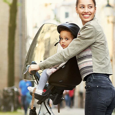 Pare-brise Teinté Pour Siège Vélo Enfant Urban Iki Marron 4 Pare-brise Teinté Pour Siège Vélo Enfant Urban Iki Marron – Image 2