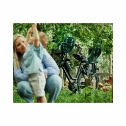 Siège Vélo Enfant Arrière Sur Porte-bagages Urban Iki Bio Momigara -Garde-Boue Vélo Soldes porte bebe velo vert urban iki bio porte bagages