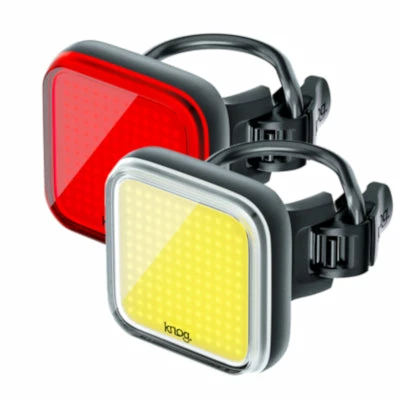 Set Feux Vélo Avant Et Arrière LED Blinder Square Knog 4 Set Feux Vélo Avant Et Arrière LED Blinder Square Knog – Image 2