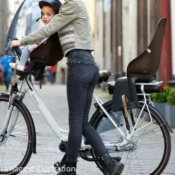 Siège Vélo Enfant Arrière Sur Porte-bagages Urban Iki -Garde-Boue Vélo Soldes siege velo enfant arriere sur porte bagages urban iki marron full 5