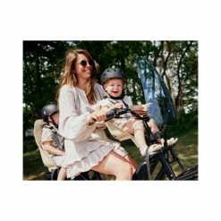Siège Vélo Enfant Arrière Sur Tube De Selle Urban Iki Bio Momigara -Garde-Boue Vélo Soldes siege velo enfant urban iki bio en riz
