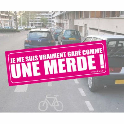 GCUM Sticker Garé Comme Une Merde 3 GCUM Sticker Garé Comme Une Merde