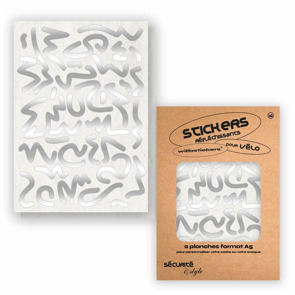 Stickers Réfléchissants Pour Cadre De Vélo Motif Louvre Will B 9 Stickers Réfléchissants Pour Cadre De Vélo Motif Louvre Will B – Image 7